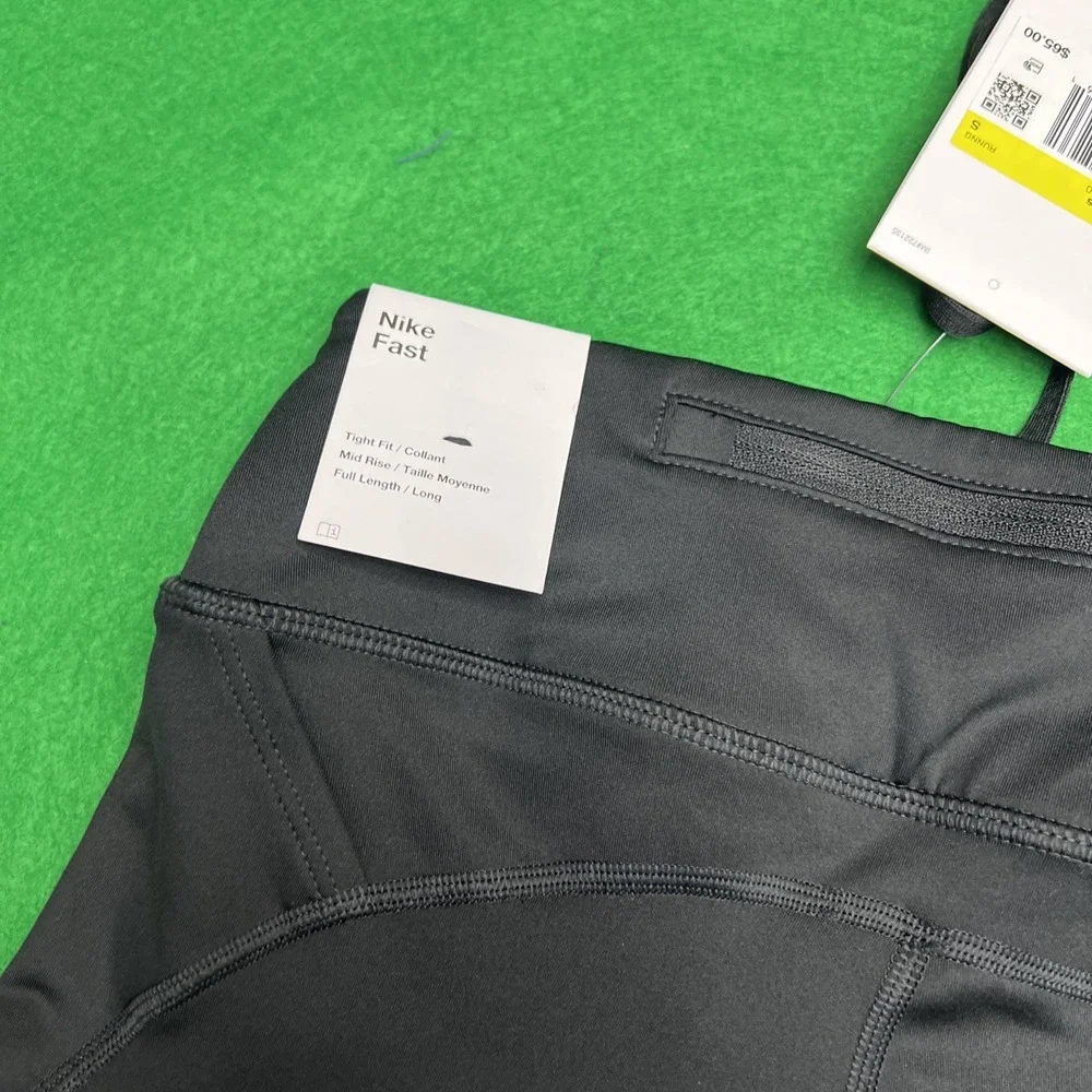 Nike Fast Mid-Rise Running Leggings Black Size Small  Athletic Gym Train